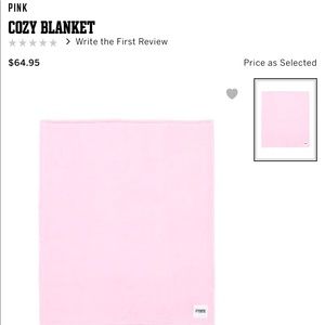VS PINK PLUSH BLANKET